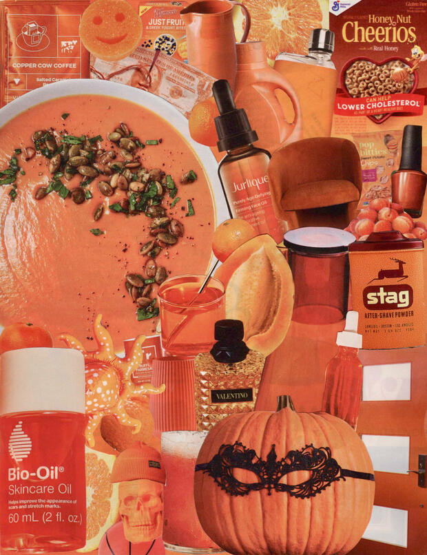 color study - orange